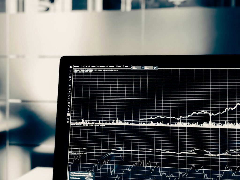 Image of data on a screen
